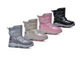 Xinming Shoes Reflective PU Snow Boots for Girls