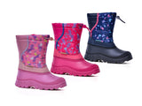 Xinming Shoes PU Water Resistance Snow boots for Girls