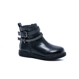 Xinming Shoes Short Leather Boots Staps Rubber Outsole