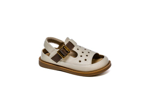 Xinming Shoes Perforated Upper Leather Sandals