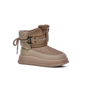Xinming Shoes Leather Luxury Strap Kids Snow Boots